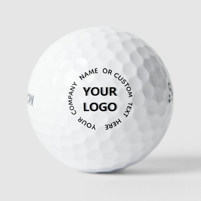 Personalised Your Text and Logo Stamp Golf Balls (Front)