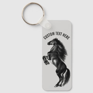 Personalised Your Text Keychain with Upright Horse