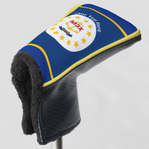 Personalised Your Text Rhode Island State Flag on Golf Head Cover