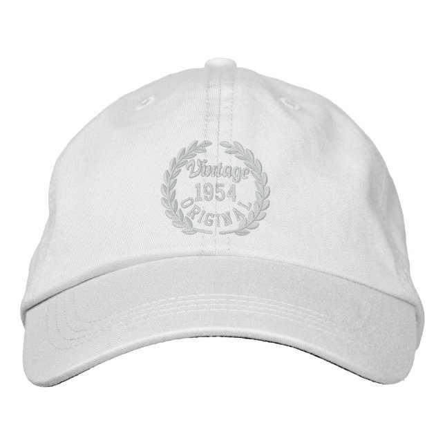 Personalised Your YEAR Original Laurels Embroidery Embroidered Hat (Front)