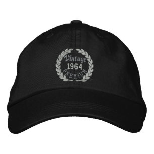 Personalised Your YEAR Premium Laurels Embroidery Embroidered Hat