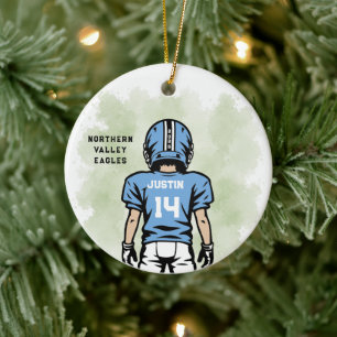 Personalised Youth Football Ornament