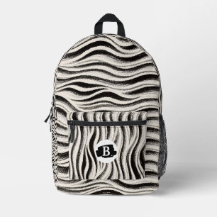 Personalised Zebra Stripe Print Cut & Sew Bag