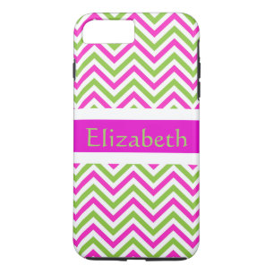 Personalised Zigzag Chevron Pattern Pink & White Case-Mate iPhone Case