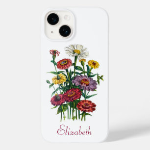Personalised Zinnias Case-Mate iPhone 14 Case