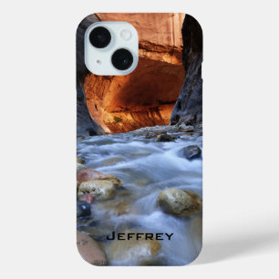 Personalised, Zion Narrows Southwest Landscape iPhone 15 Case