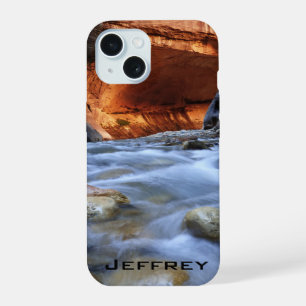 Personalised, Zion Narrows Southwest Landscape iPhone 15 Case
