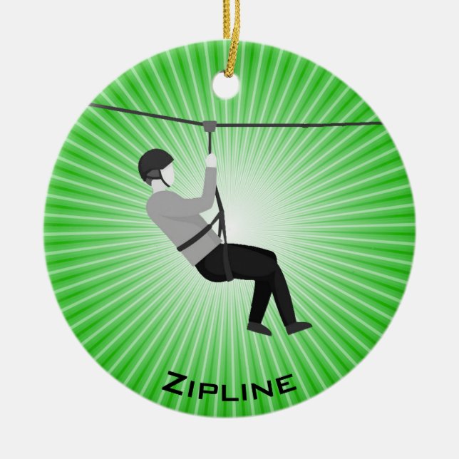 Personalised Zipline Ornament (Front)