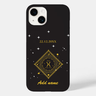 Personalised  Zodiac Custom name Pisces  Case-Mate iPhone 14 Case