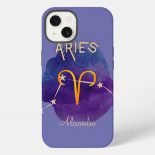 Personalised Zodiac Sign Aries Constellation iPhone 13 Case