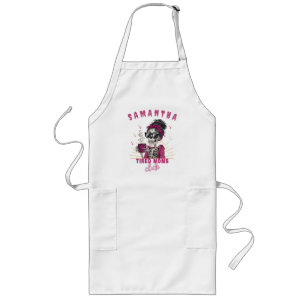 Personalised Zombie Coffee Tired Moms Club School Long Apron