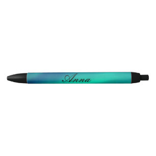 Personalisierbarer Kugelschreiber "Polarlichter" Black Ink Pen