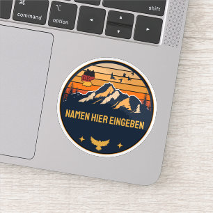 Personalisierter Ortsname Deutschland Runddesign