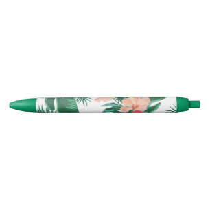 Personalisierter Stift Blumen Kugelschreiber Blue Ink Pen