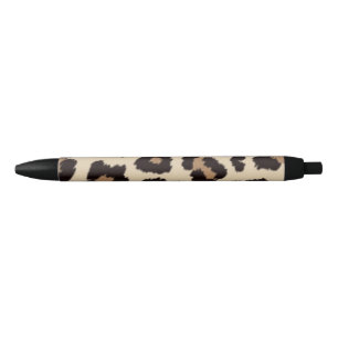 Personalisierter Stift Leomuster Kugelschreiber Black Ink Pen