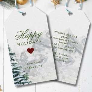 Personalisiertes Weihnachtsdesign Geschenkanhänger Gift Tags