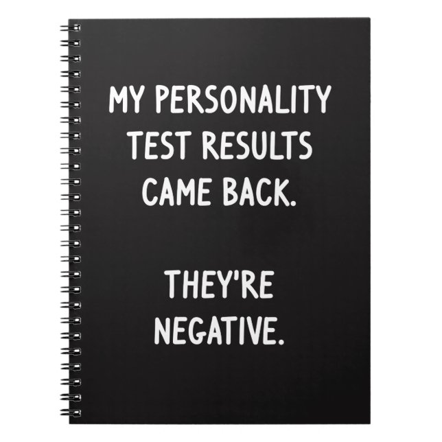 Personality Test Notebook (Front)