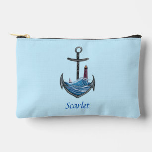 Personalizable Anchor & Lighthouse (Version 3) Accessory Pouch