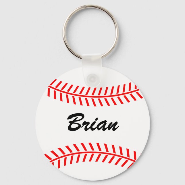 Personalizable baseball keychains (Front)