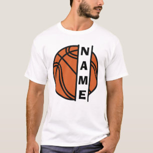 Personalizable Basketball Split Frame T-Shirt