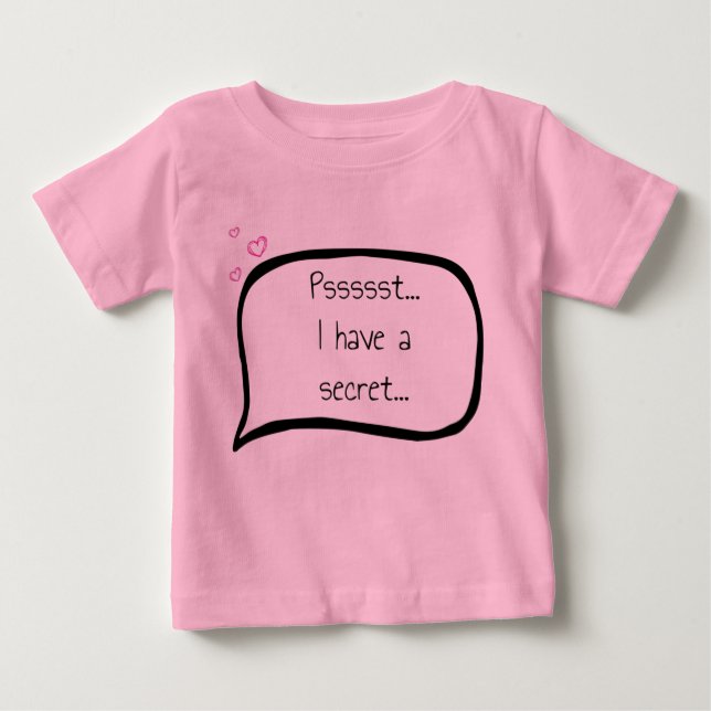 Personalizable  Big Sister announcement Baby T-Shirt (Front)