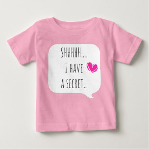 Personalizable Big Sister reveal Secret Baby T-Shirt