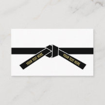 Personalizable Black Belt (Kuro-obi)