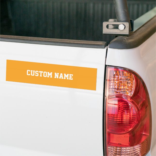 Personalizable Bumper Sticker (On Truck)