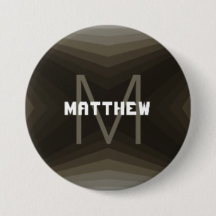 Personalizable button Brown - HAMbyWG