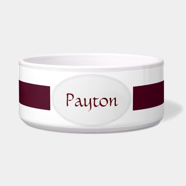 Personalizable Ceramic Pet Bowl (Front)