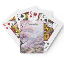 Personalizable Cherry Blossom Landscape