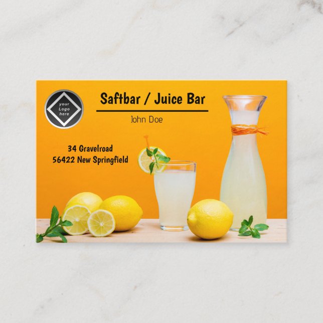 Personalizable commercial business card (Front)