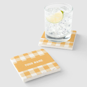 Personalizable cool home décor stone coaster