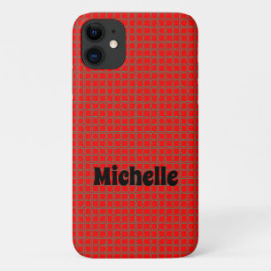 Personalizable - Cool Hot Red Unique Pattern Case-Mate iPhone Case
