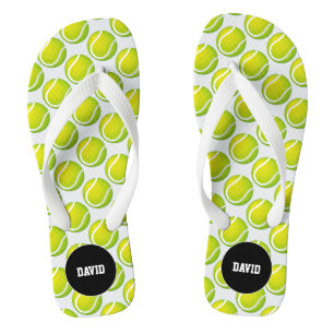 Personalizable Cool Tennis Pattern Sport Gift Jandals
