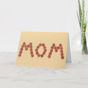 Personalizable Cute Fun Unique Mother's Day Card
