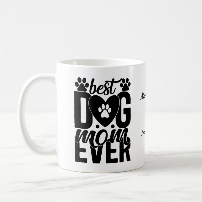Personalizable Dog Lover Mug | Dog Mum Coffee Mug (Left)