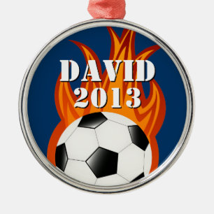 Personalizable fooball / soccer ornament