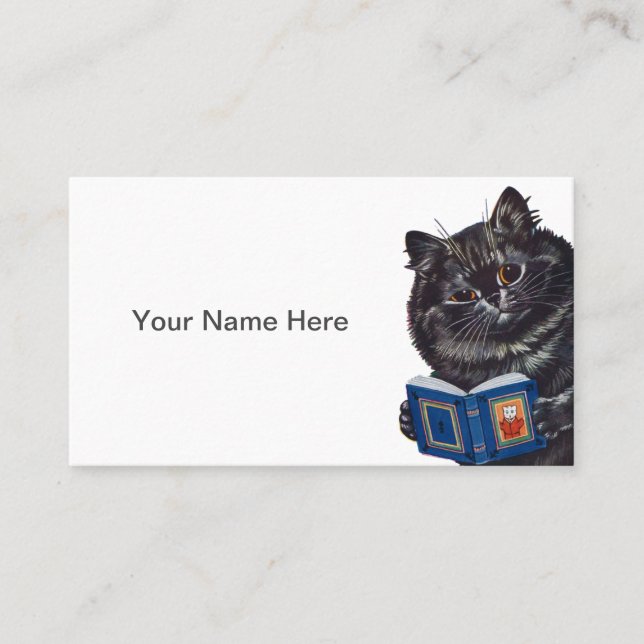 Personalizable Funny Cat Business Card (Front)