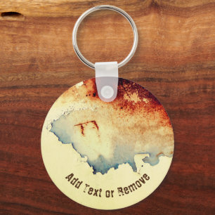 Personalizable Funny Rusty Abandoned Object Key Ring