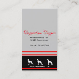 personalizable Great Dane cards