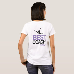 Personalizable Gymnastics Coach Best Coach Ever T-Shirt