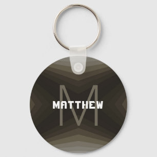 Personalizable Keychain Grayish- Brown - HAMbyWG