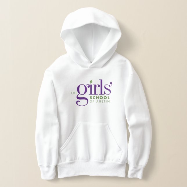 Personalizable Kids Girls' School of Austin Hoodie (Laydown)