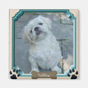 Personalizable Pet Frame 2 Inch Square Magnet