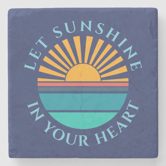 Personalizable photo template stone coaster (Front)
