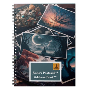 Personalizable Postcard Themed Notebook