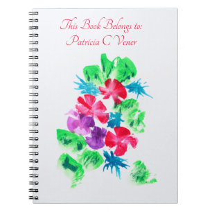 Personalizable Pretty Floral Notebook