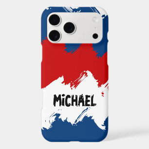 Personalizable Red, White and Blue Cool Stripes