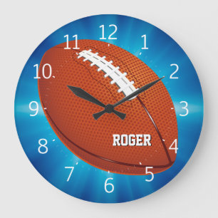 Personalizable Rugby Large Clock
